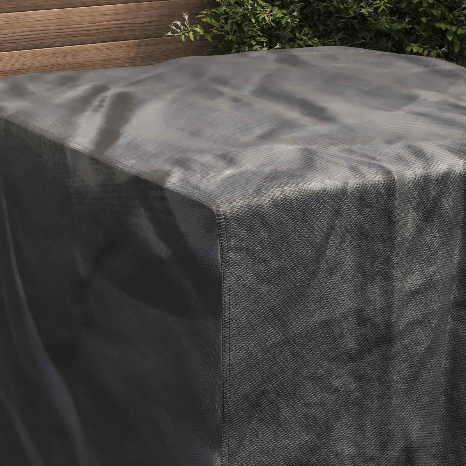 Meubelhoes Effen Zwart 113 x 113 x 73 cm 420D – afbeelding 4