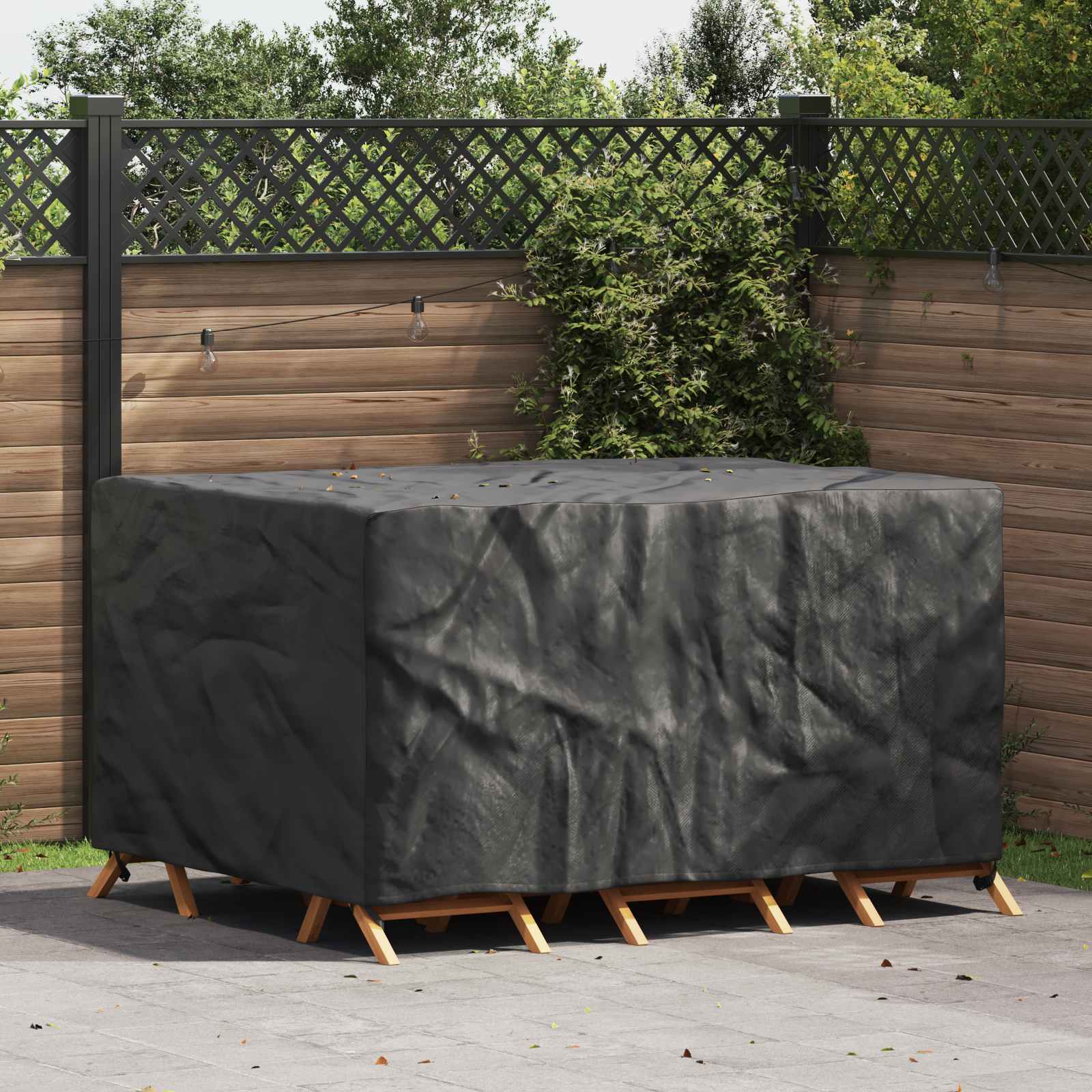Meubelhoes Effen Zwart 180 x 120 x 74 cm 600D