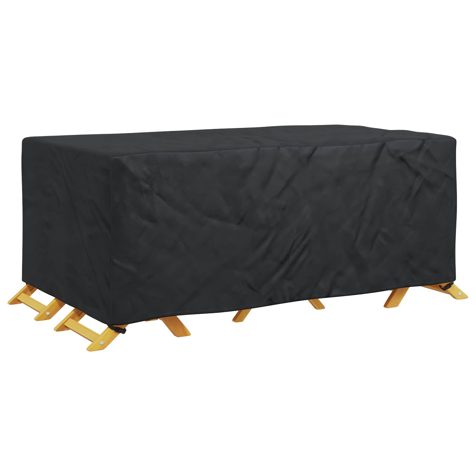Meubelhoes Effen Zwart 240 x 140 x 90 cm 600D – afbeelding 3