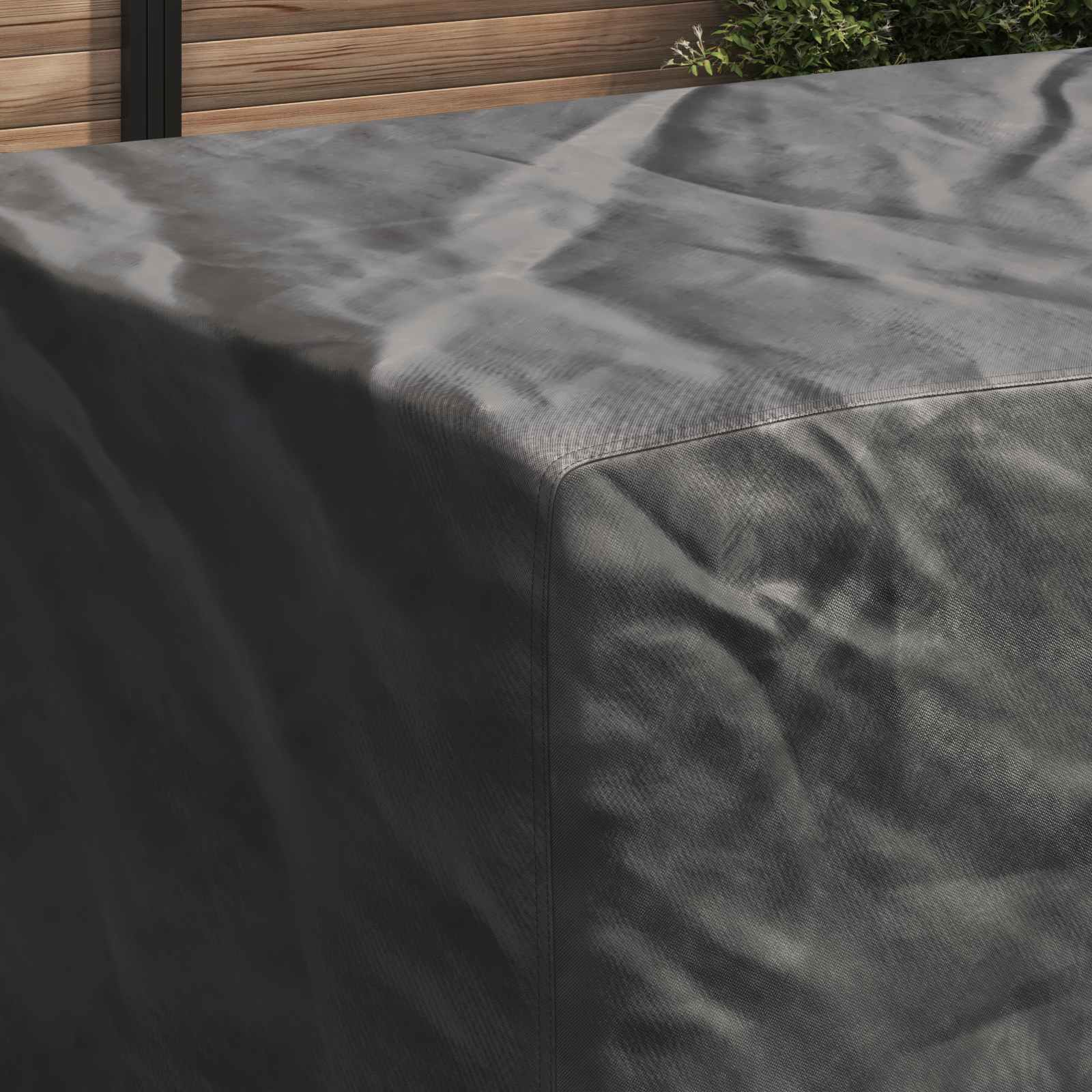 Meubelhoes Effen Zwart 240 x 140 x 90 cm 600D – afbeelding 4