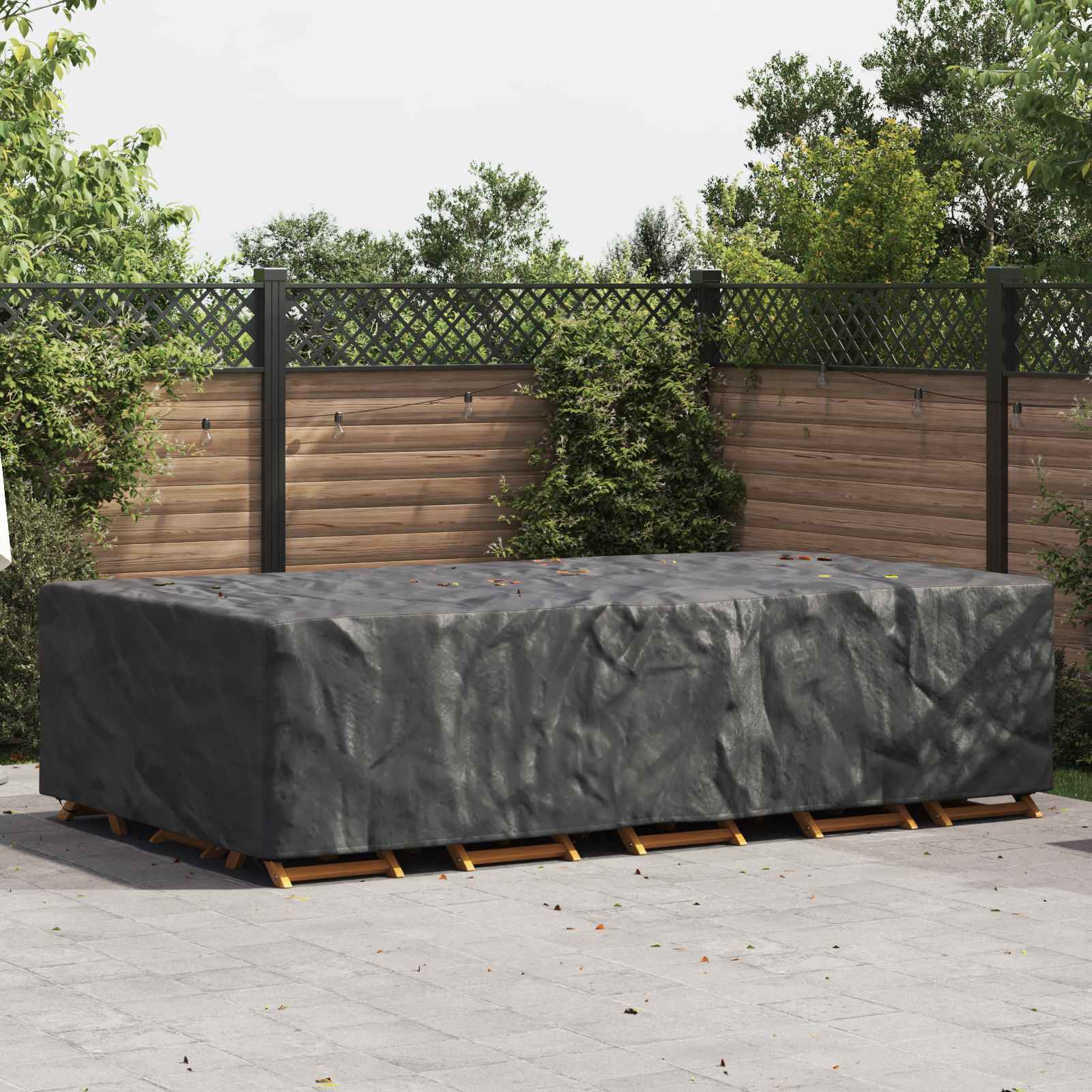 Meubelhoes Effen Zwart 305 x 190 x 85 cm 600D