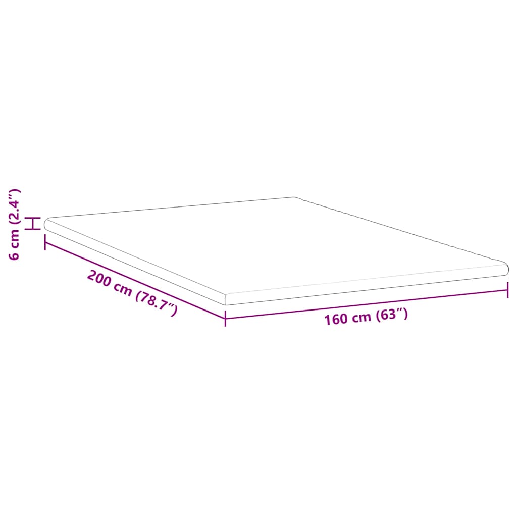 matrastopper Wit 160 x 200 cm Jacquard Stof – afbeelding 12