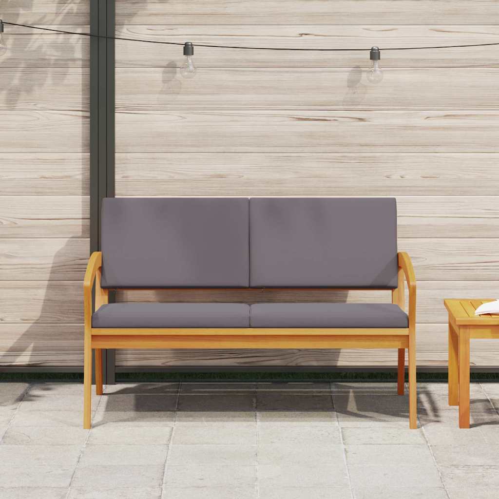 Tuinbank met kussen Olie naturel Massief Acaciahout – afbeelding 3