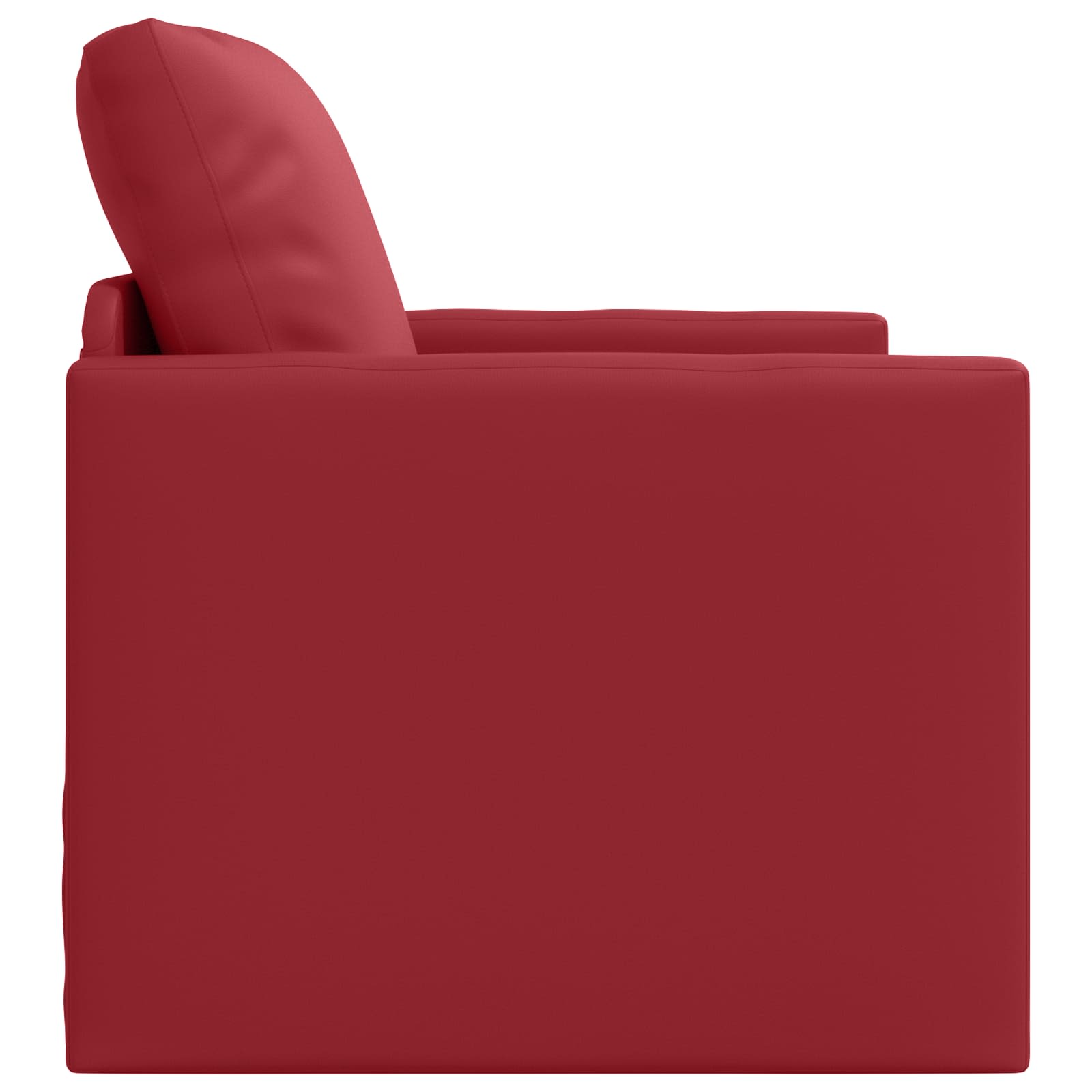 Slaapbank 60cm Wijnrood Kunstleer – afbeelding 6