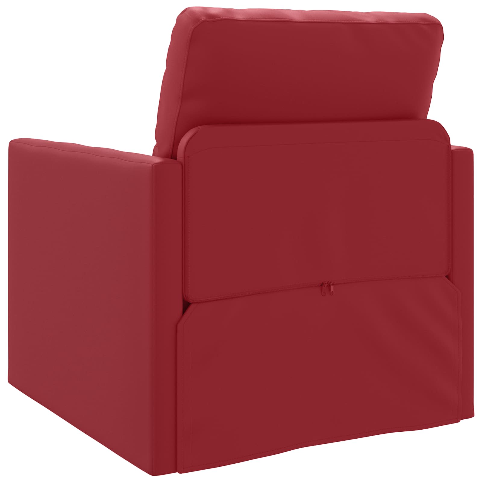 Slaapbank 60cm Wijnrood Kunstleer – afbeelding 7