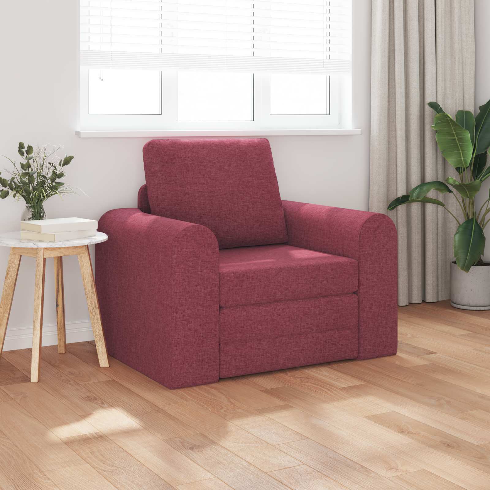 Slaapbank Wijnrood 98 x 71 x 83 cm Stof – afbeelding 1