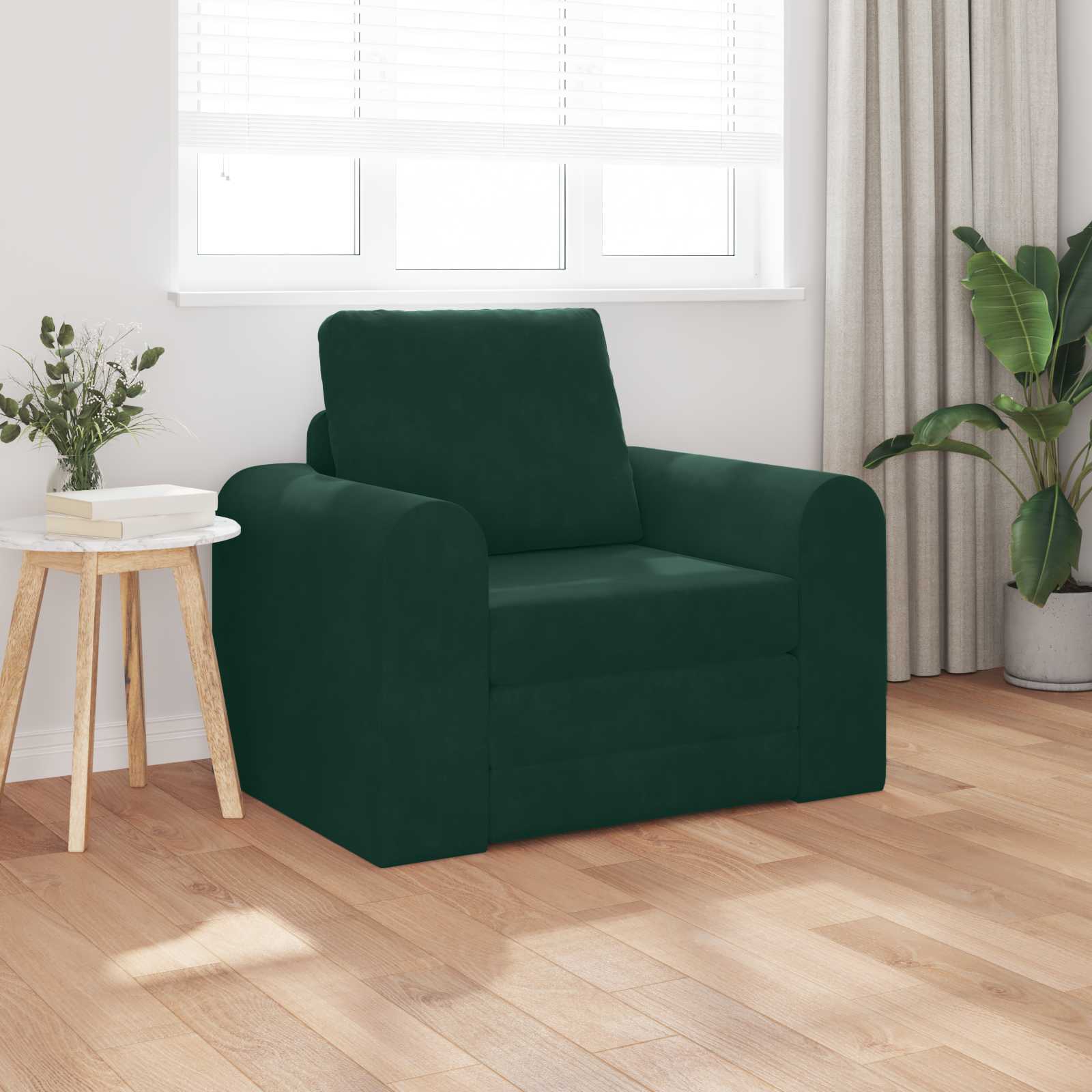 Slaapbank Donkergroen 98 x 71 x 83 cm Fluweel