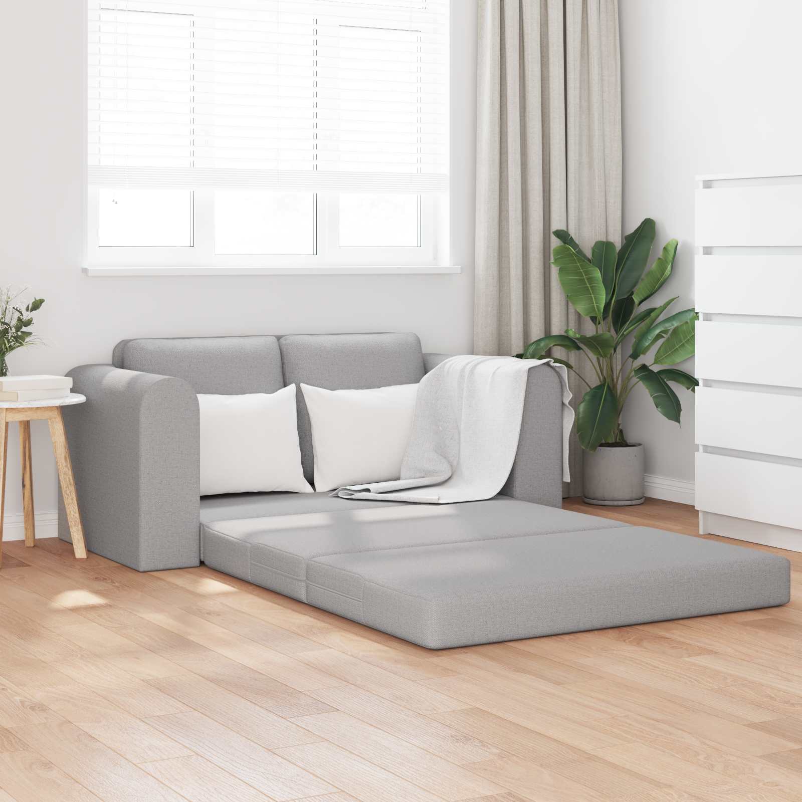Slaapbank Wolkengrijs 148 x 71 x 83 cm Stof