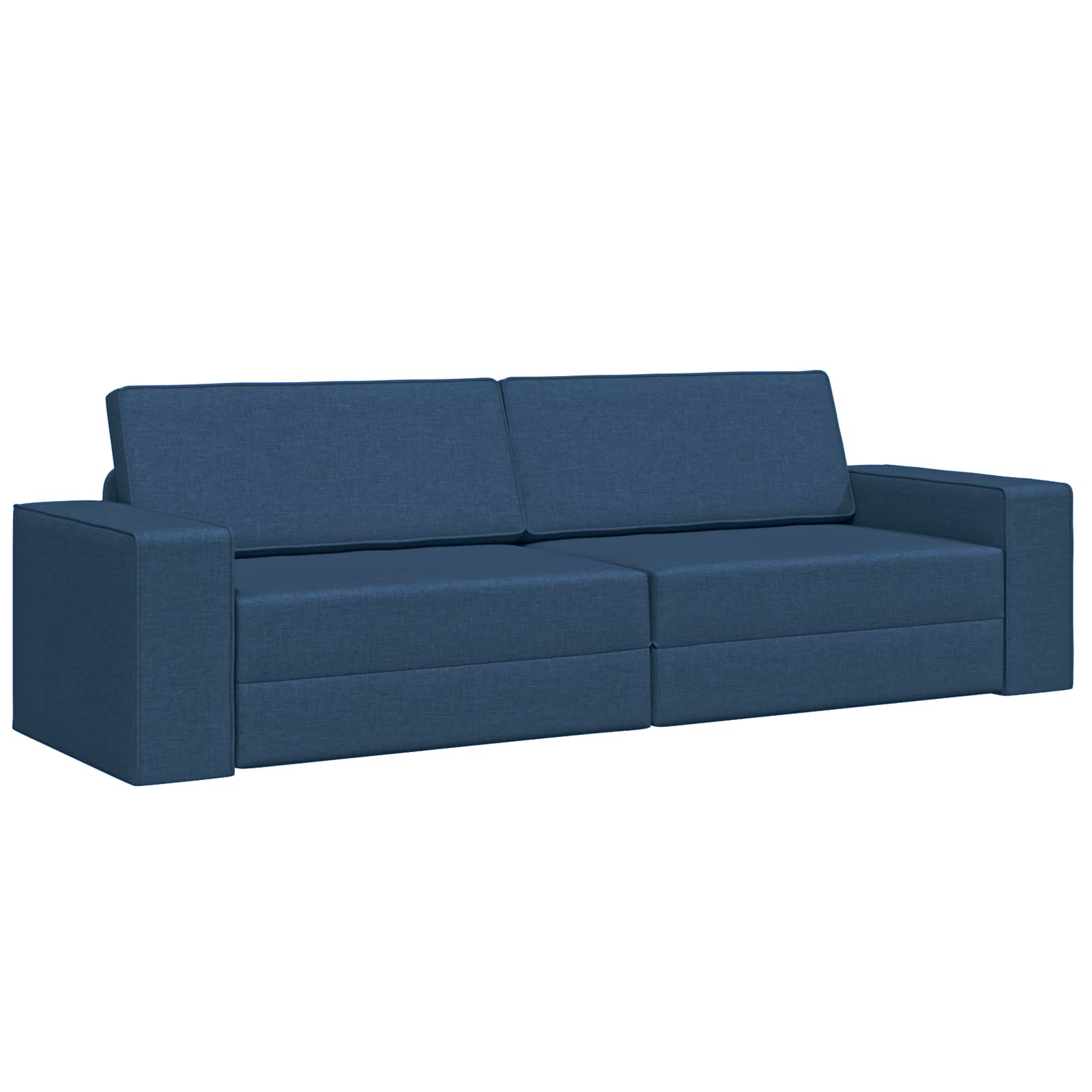 Slaapbank Marineblauw 245 x 78 x 77 cm Stof – afbeelding 2