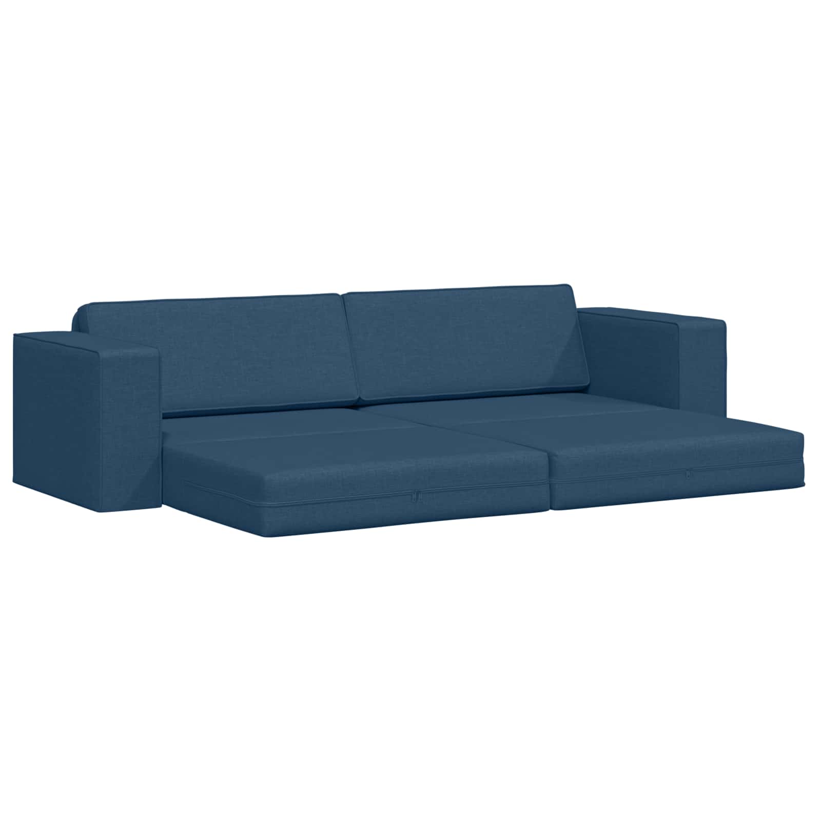 Slaapbank Marineblauw 245 x 78 x 77 cm Stof – afbeelding 4