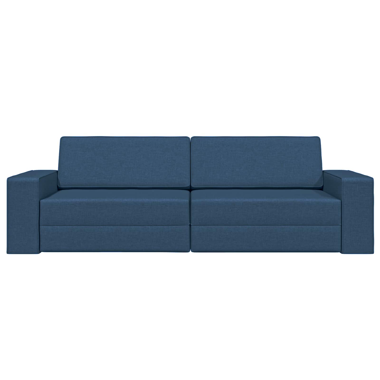 Slaapbank Marineblauw 245 x 78 x 77 cm Stof – afbeelding 5