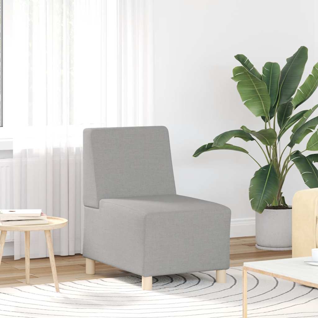 Modulaire bank zonder armleuningen Wolkengrijs 55 cm stof – afbeelding 1