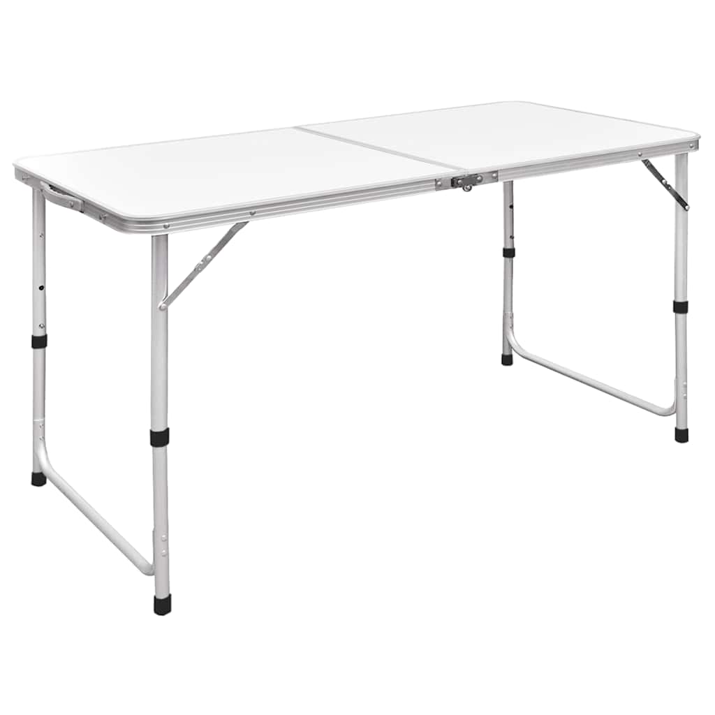 Campingtafel inklapbaar en verstelbaar 120x60 cm aluminium