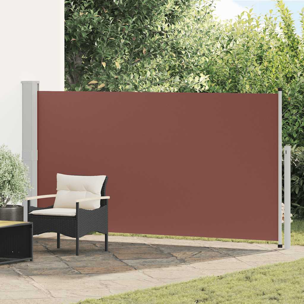 Tuinscherm uittrekbaar 160x300 cm bruin – afbeelding 1