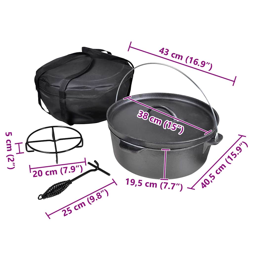 Braadpan 11,3 L inclusief accessoires – afbeelding 6