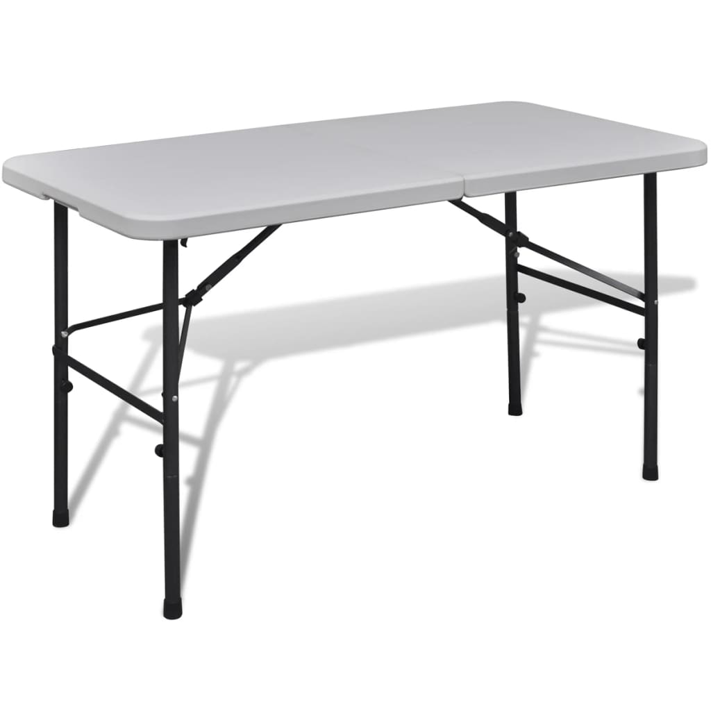 Klaptafel voor buiten 122 cm HDPE wit