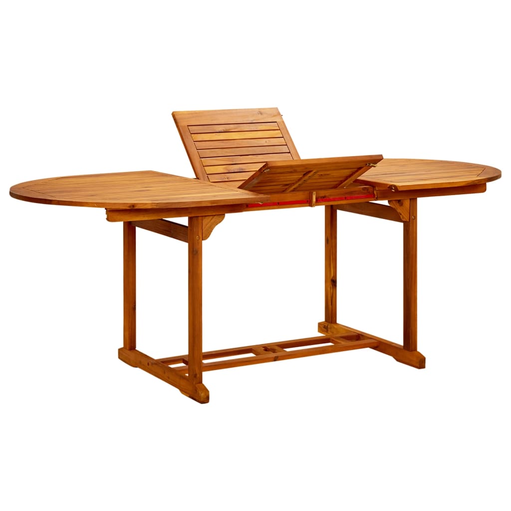 Tuintafel (150-200)x100x75 cm massief acaciahout