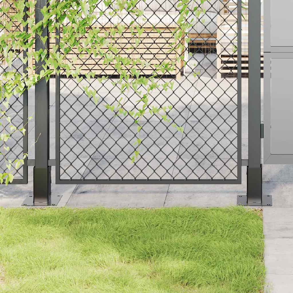 Spokkels vierkant 4 st 61x61 mm gepoedercoat staal antraciet