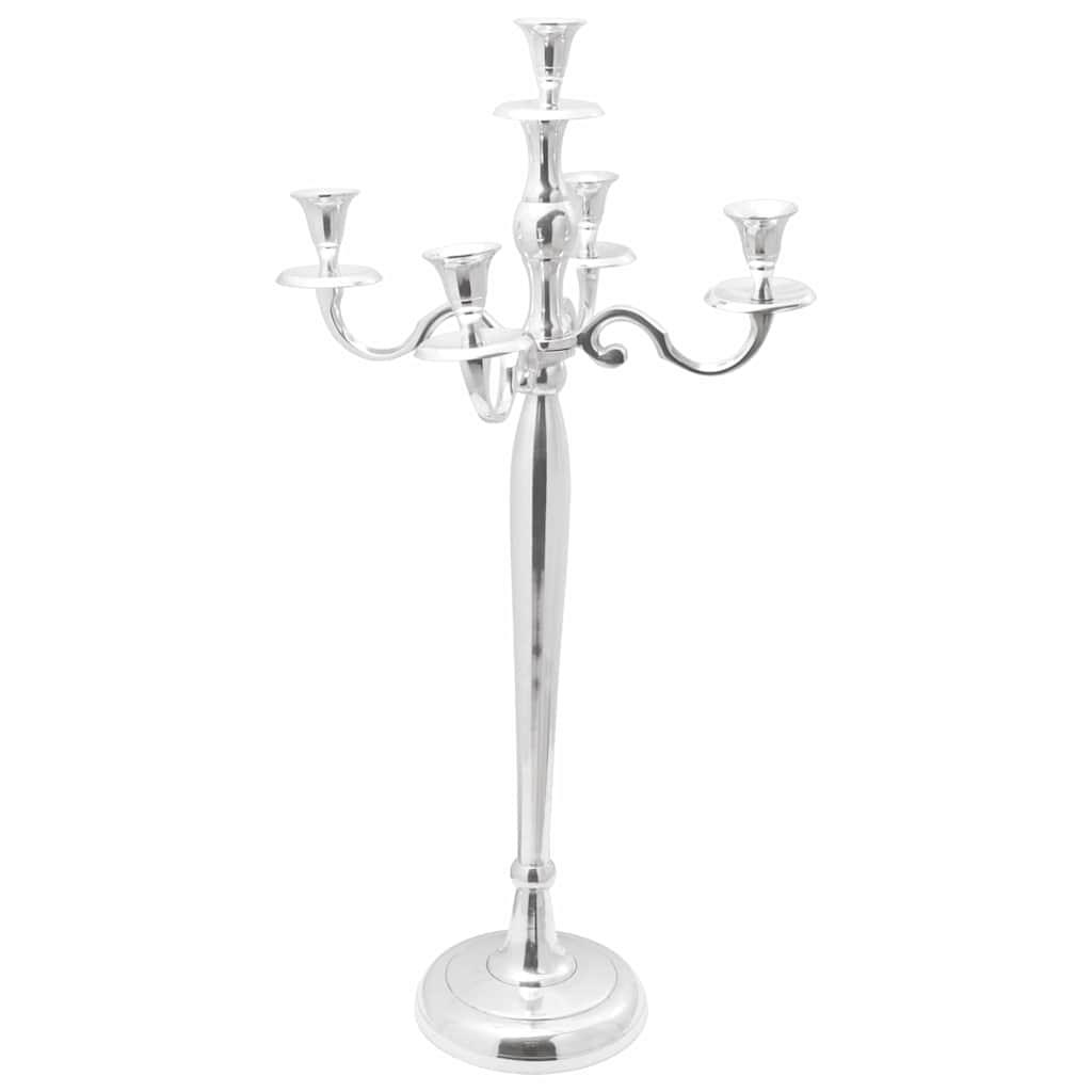 Kaarsenhouder Zilver 32 x 32 x 79,5 cm Aluminium