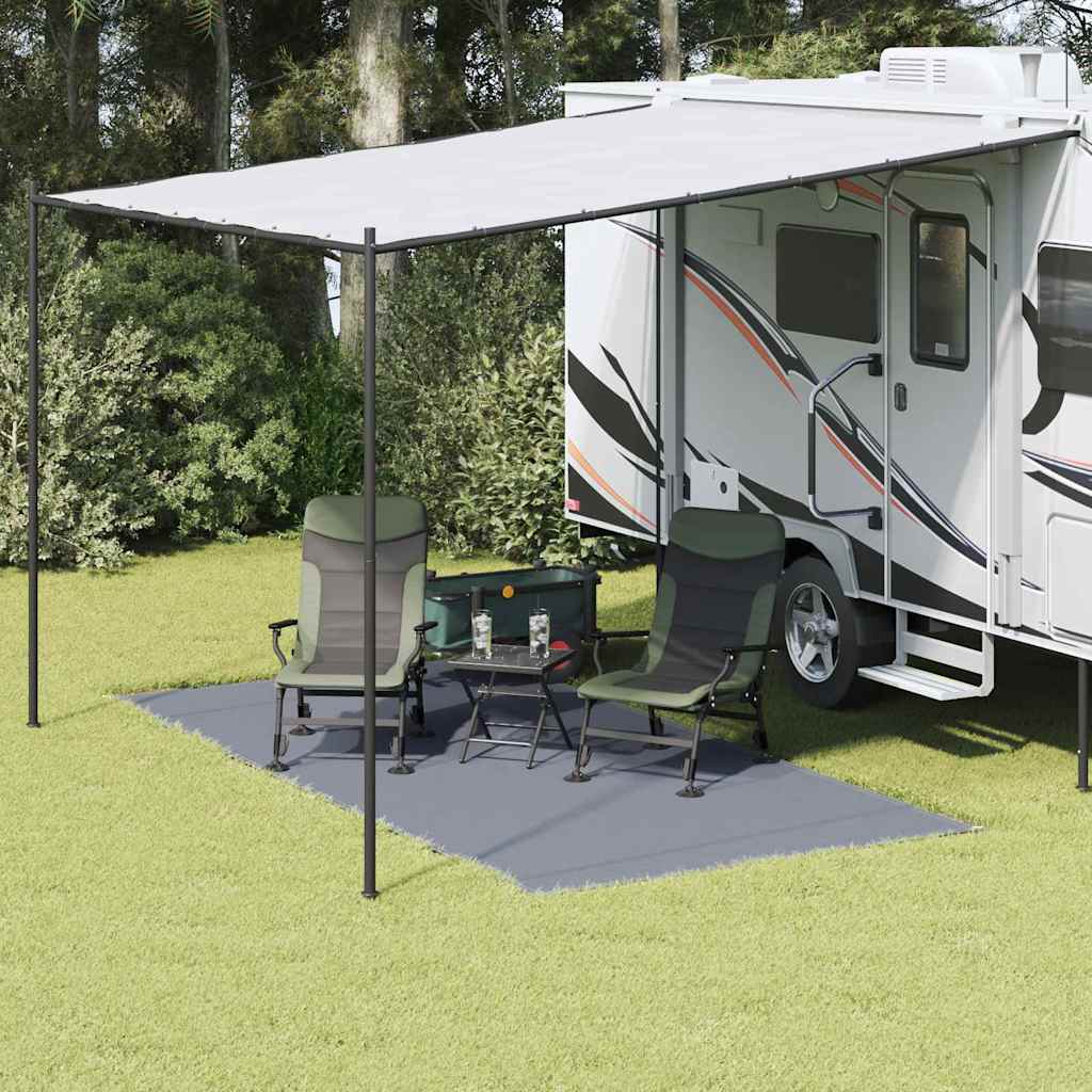 Tenttapijt Blauw en Grijs 400 x 200 cm Polyetheen