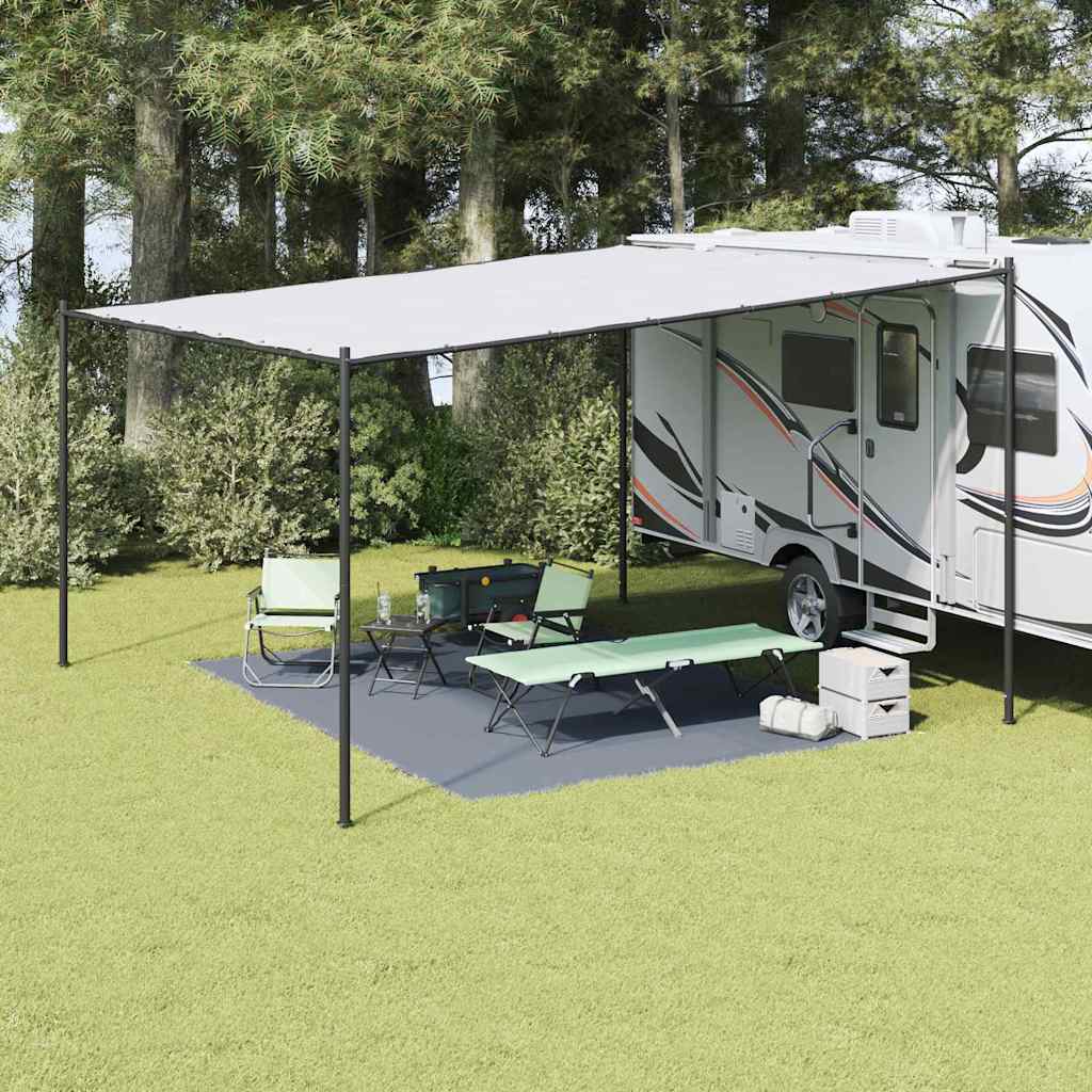 Tenttapijt Blauw en Grijs 400 × 300 cm Polyetheen
