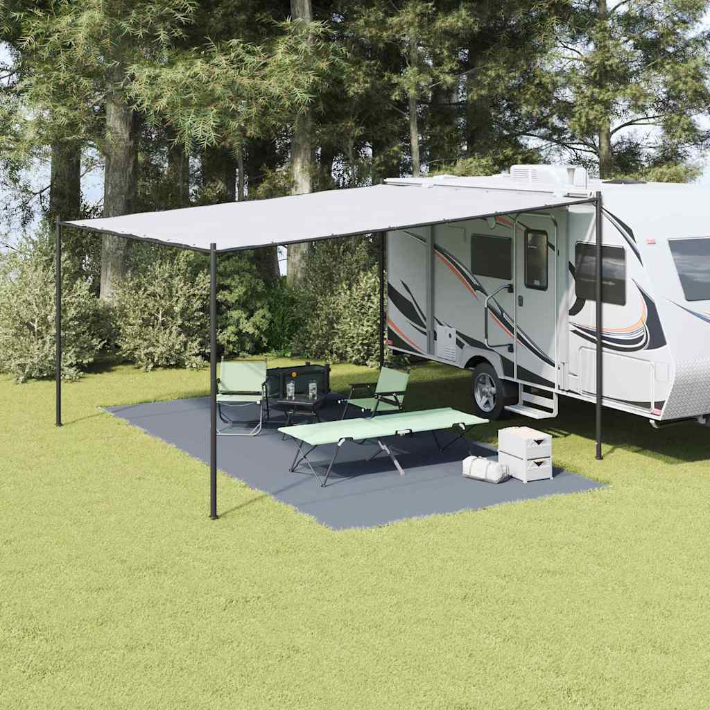 Tenttapijt Blauw en Grijs 600 × 300 cm Polyetheen
