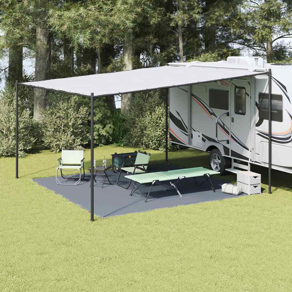 Tenttapijt Blauw en Grijs 400 x 400 cm Polyetheen