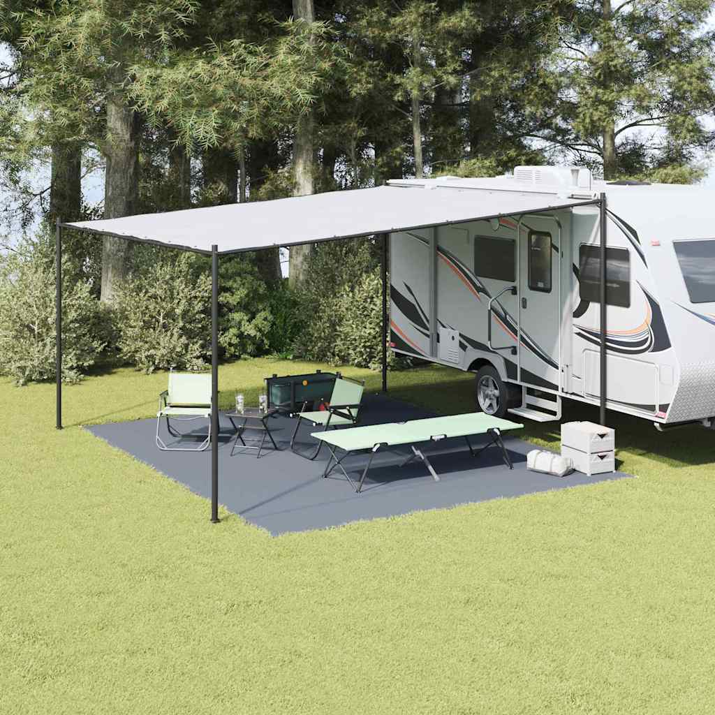 Tenttapijt Blauw en Grijs 500 x 400 cm Polyetheen