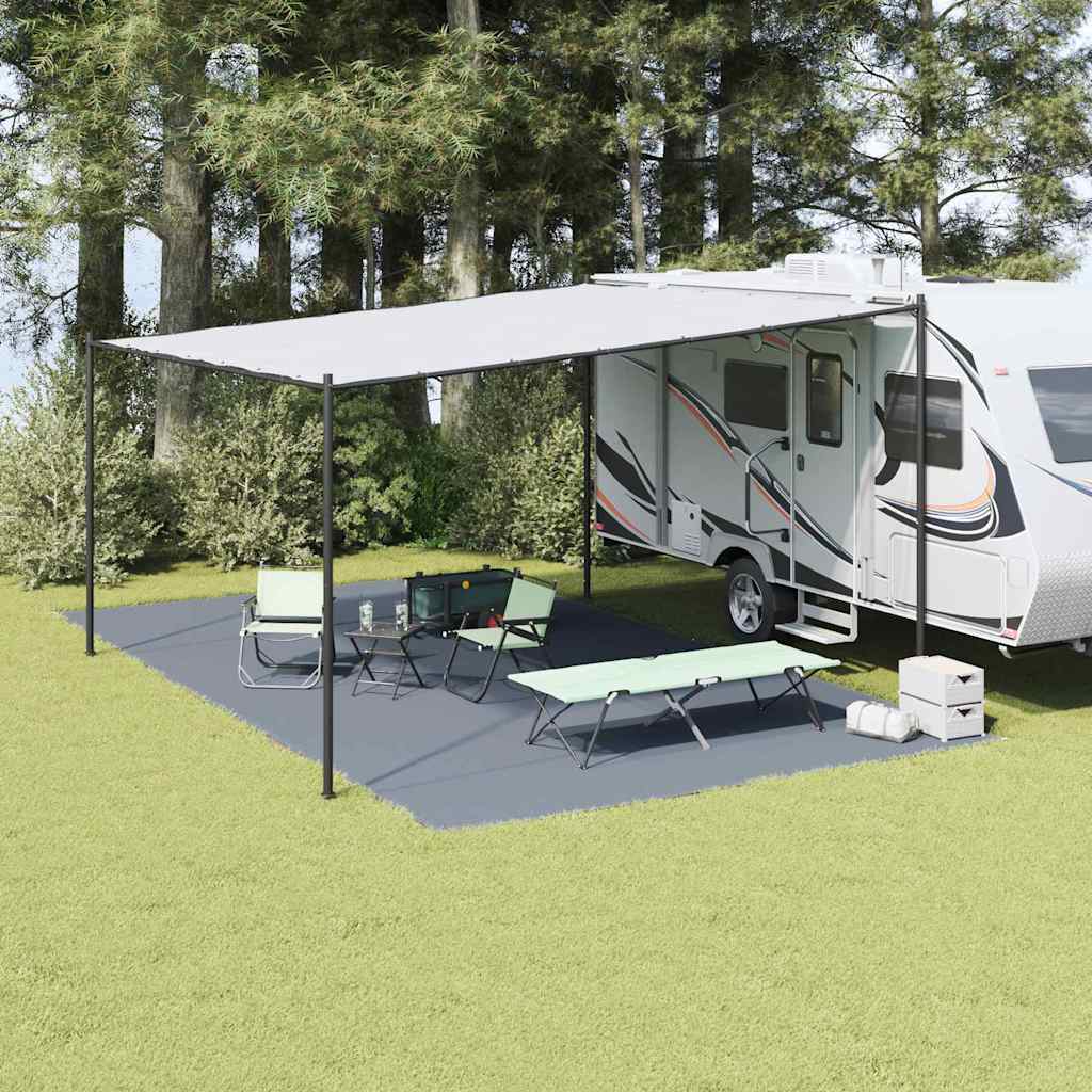 Tenttapijt Blauw en Grijs 700 x 400 cm Polyetheen