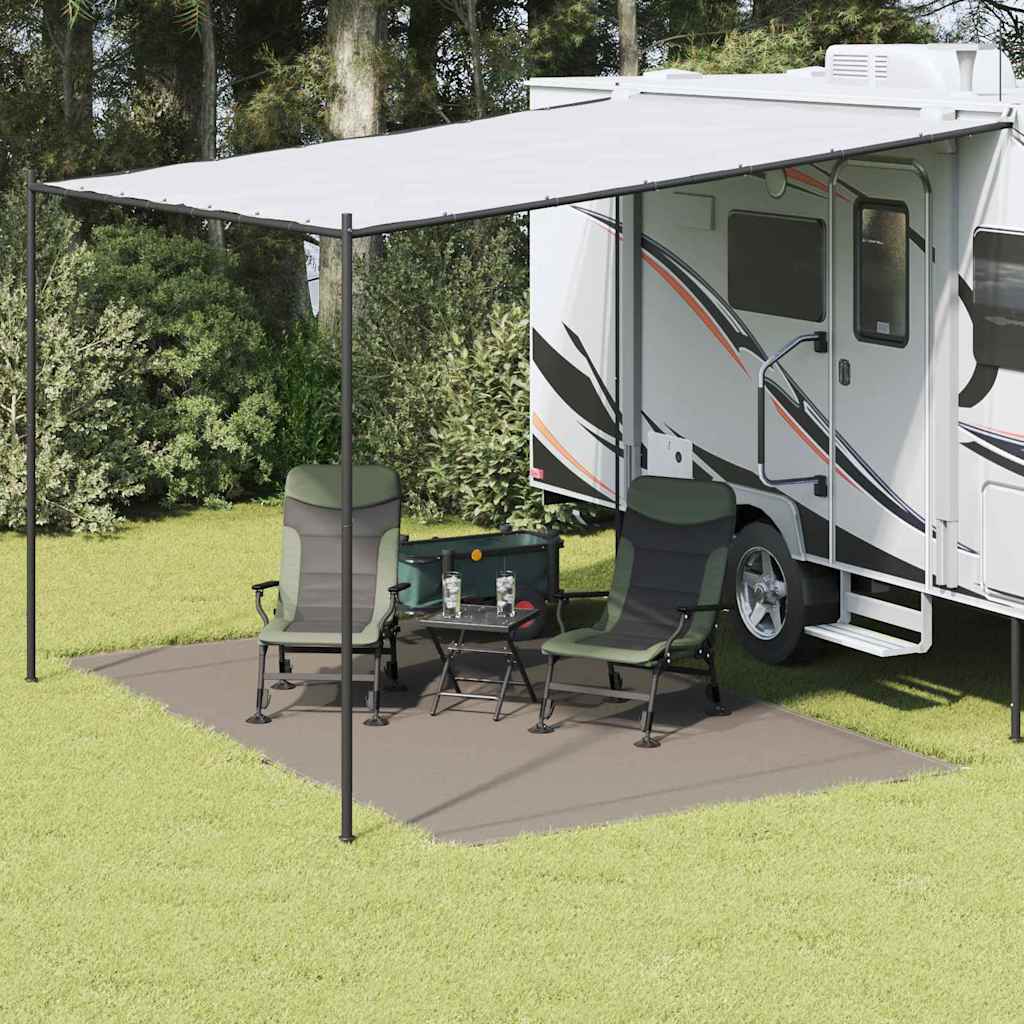 Tenttapijt Lichtgrijs 400 x 250 cm Polyetheen
