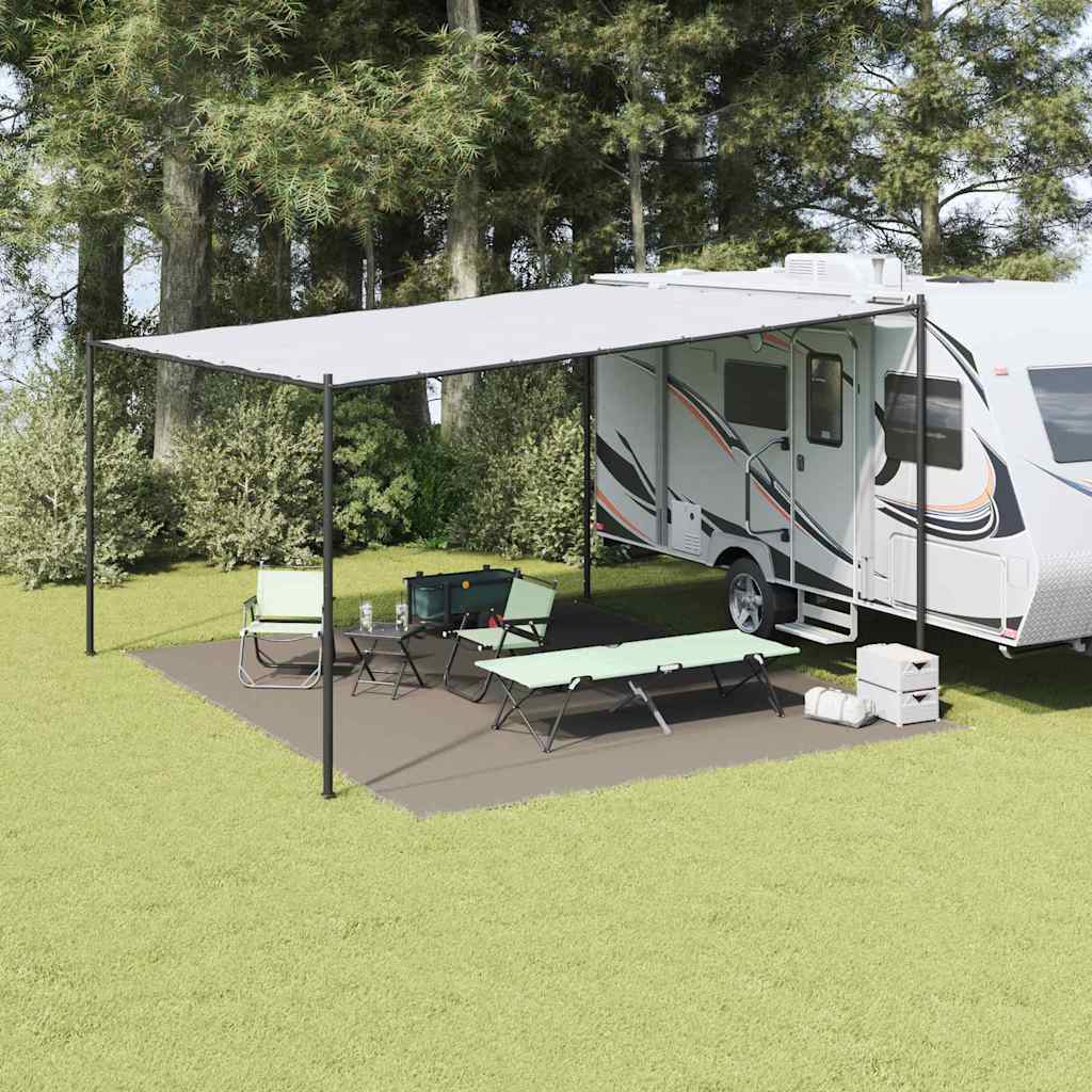 Tenttapijt Lichtgrijs 500 x 400 cm Polyetheen