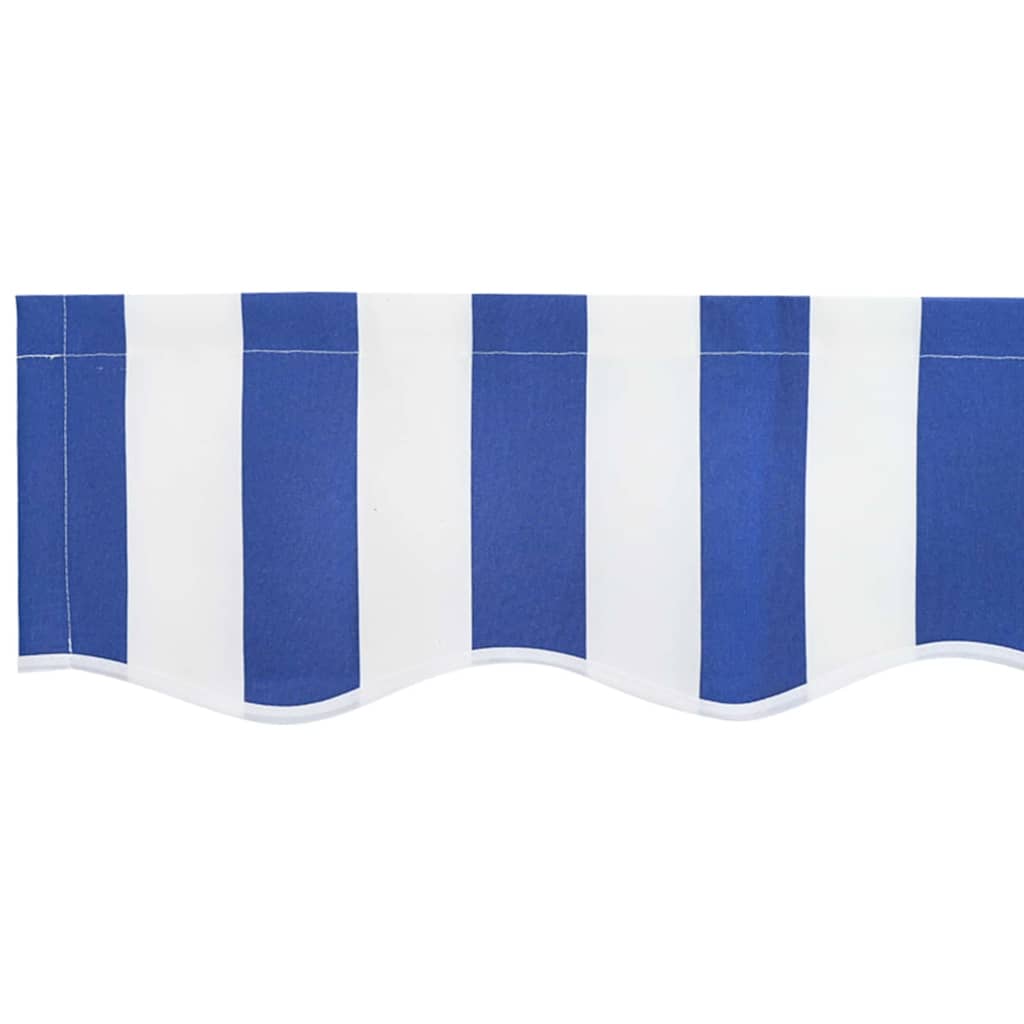 Vervangingsdoek voor zonnescherm Blauw en Wit 4 x 2 m Polyester – afbeelding 6