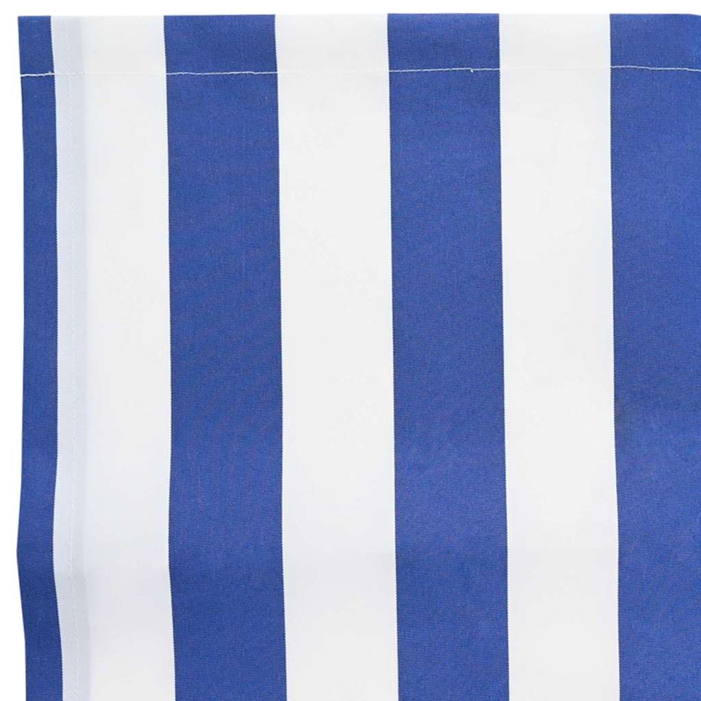 Vervangingsdoek voor zonnescherm Blauw en Wit 4 x 2 m Polyester – afbeelding 7