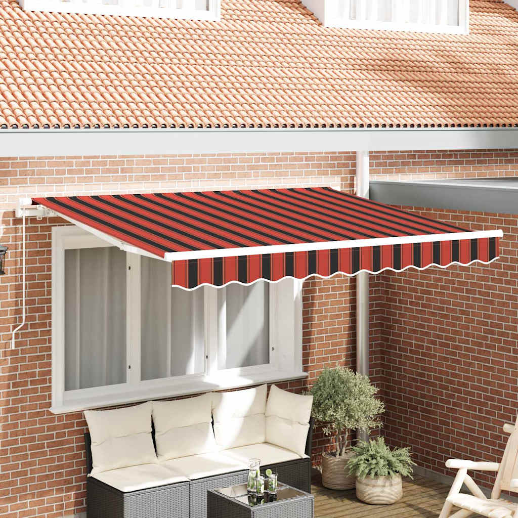Vervangingsdoek voor zonnescherm Oranje en Bruin 3,5 x 2 m – afbeelding 1