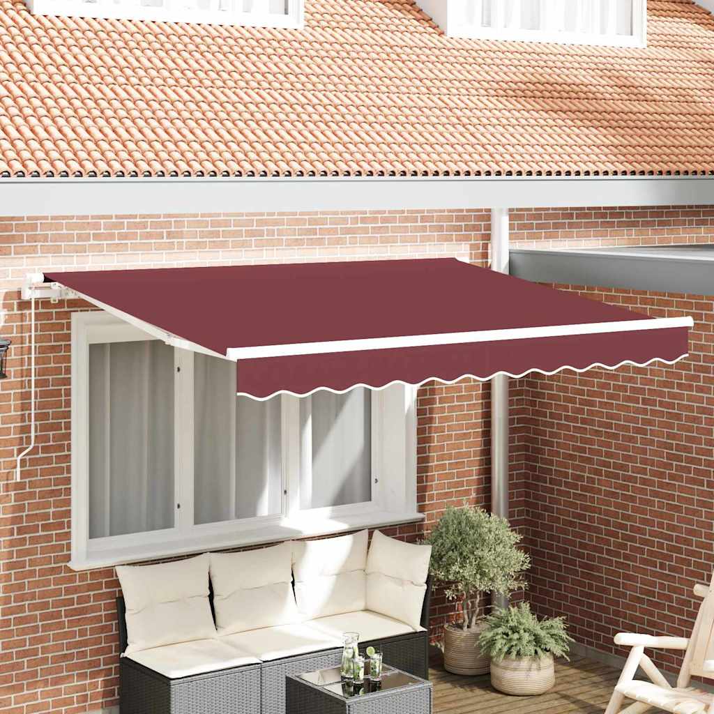 Vervangingsdoek voor zonnescherm Bordeaux Rood 2,5 x 2 m – afbeelding 1
