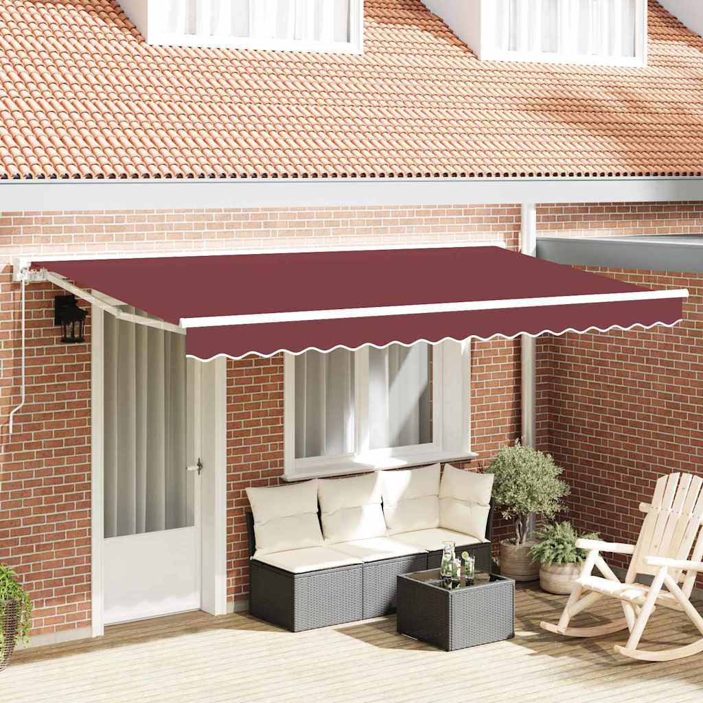 Vervangingsdoek voor zonnescherm Bordeaux Rood 4 x 2 m – afbeelding 1