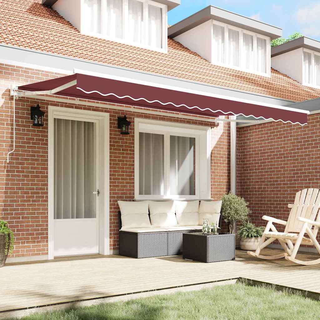 Vervangingsdoek voor zonnescherm Bordeaux Rood 4 x 2 m – afbeelding 3