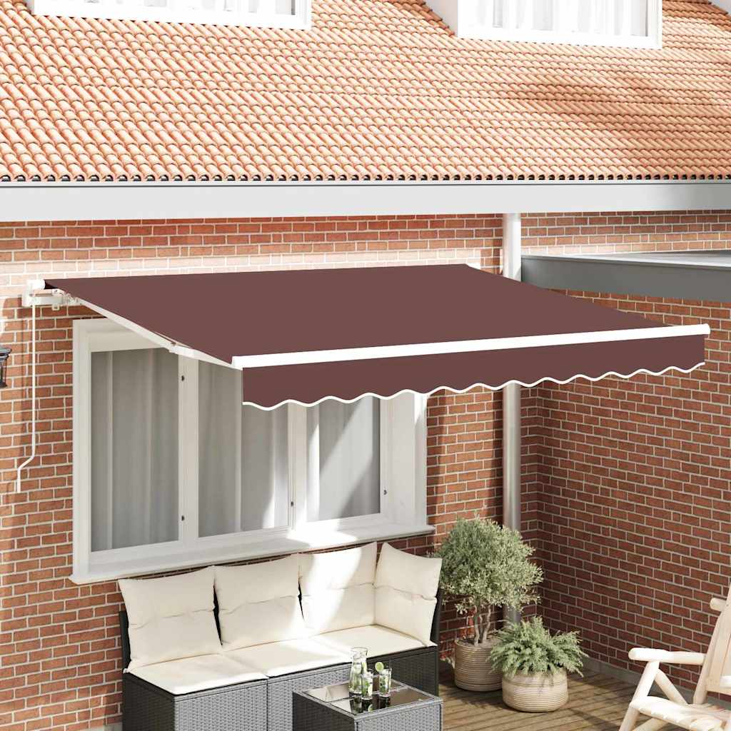 Vervangingsdoek voor zonnescherm Bruin 330 x 195 cm Polyester