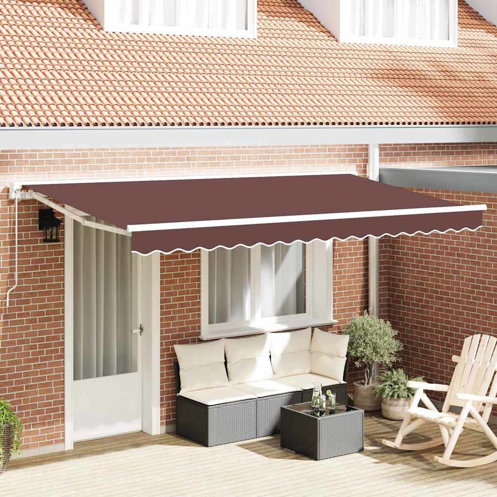 Vervangingsdoek voor zonnescherm Bruin 4 x 2 m Polyester