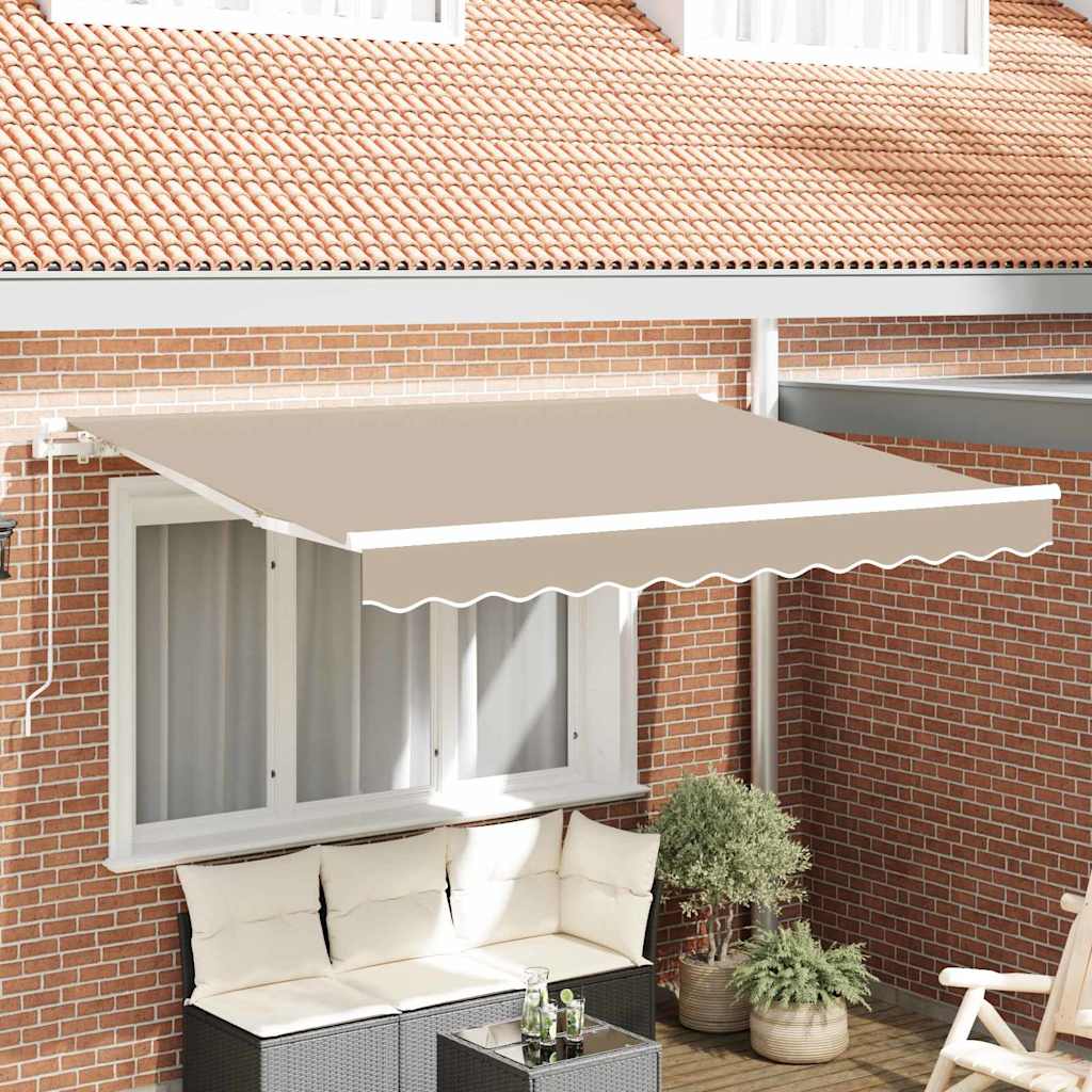 Vervangingsdoek voor zonnescherm Beige 2,5 x 2 m Polyester