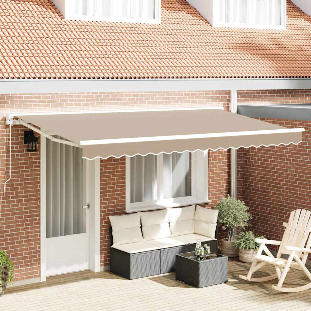 Vervangingsdoek voor zonnescherm Beige 4 x 2 m Polyester