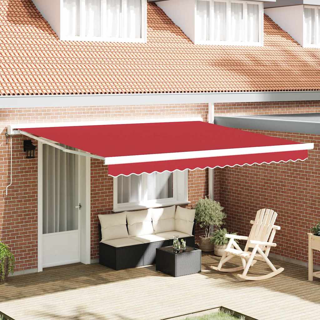 Vervangingsdoek voor zonnescherm Rood 380 x 345 cm Polyester