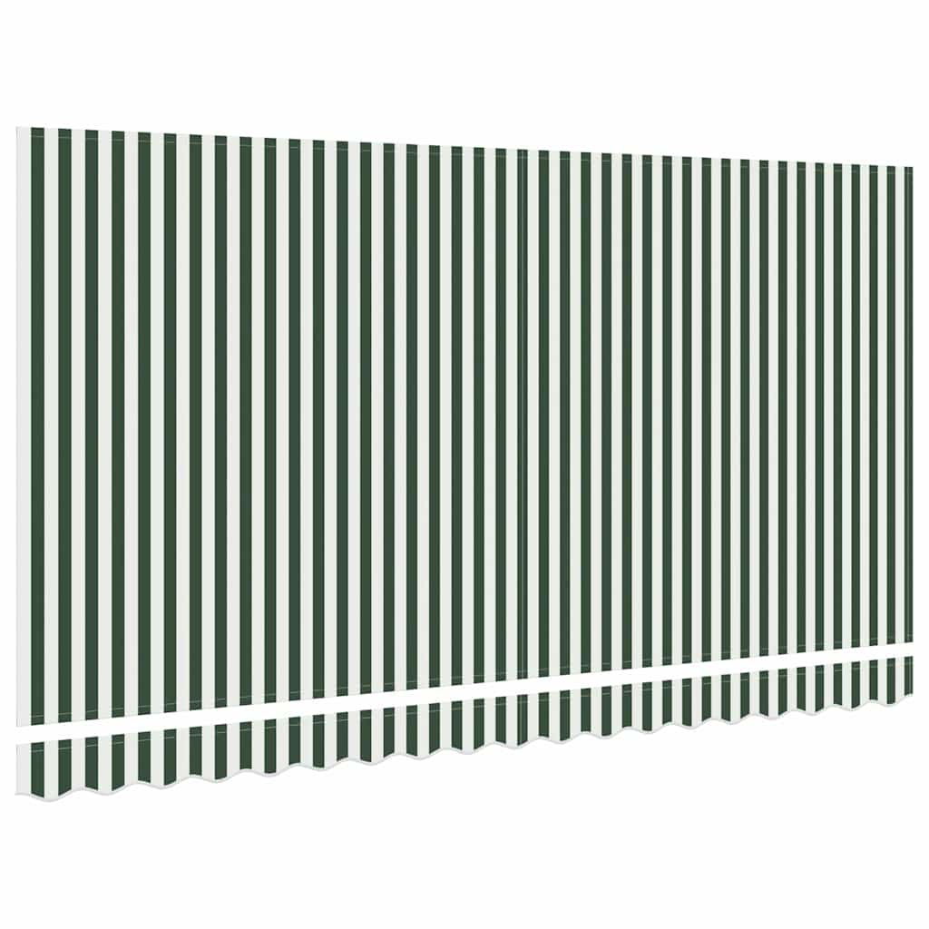 Vervangingsdoek voor zonnescherm Groen en Wit 4 x 2 m Polyester – afbeelding 4
