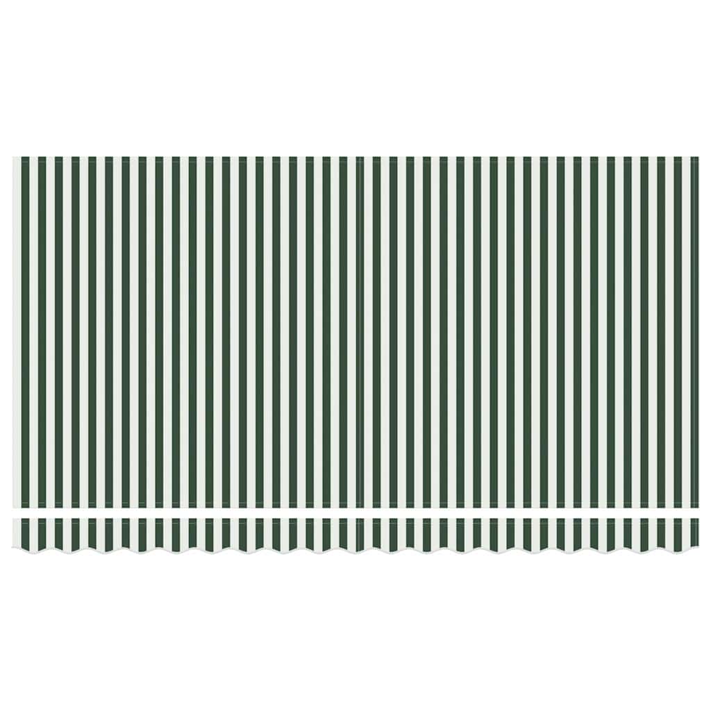 Vervangingsdoek voor zonnescherm Groen en Wit 4 x 2 m Polyester – afbeelding 5