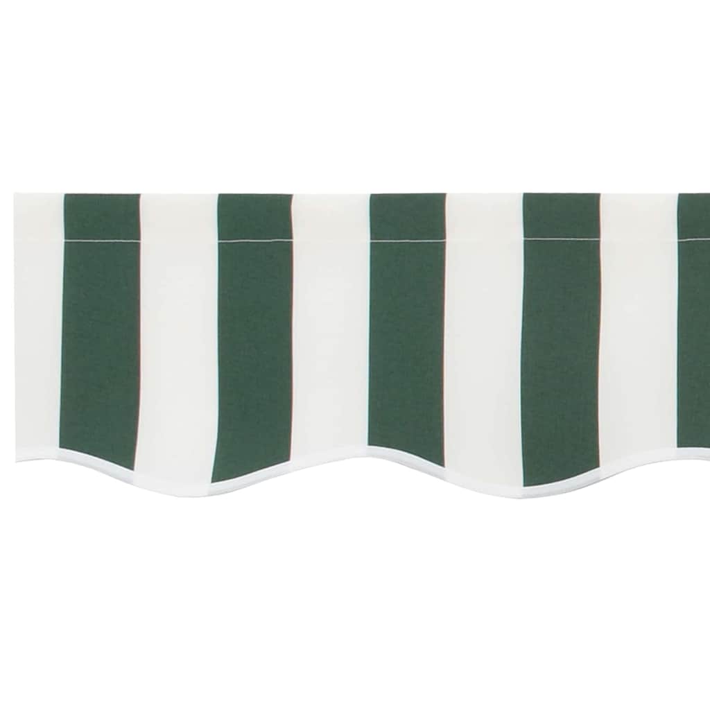 Vervangingsdoek voor zonnescherm Groen en Wit 4 x 2 m Polyester – afbeelding 6