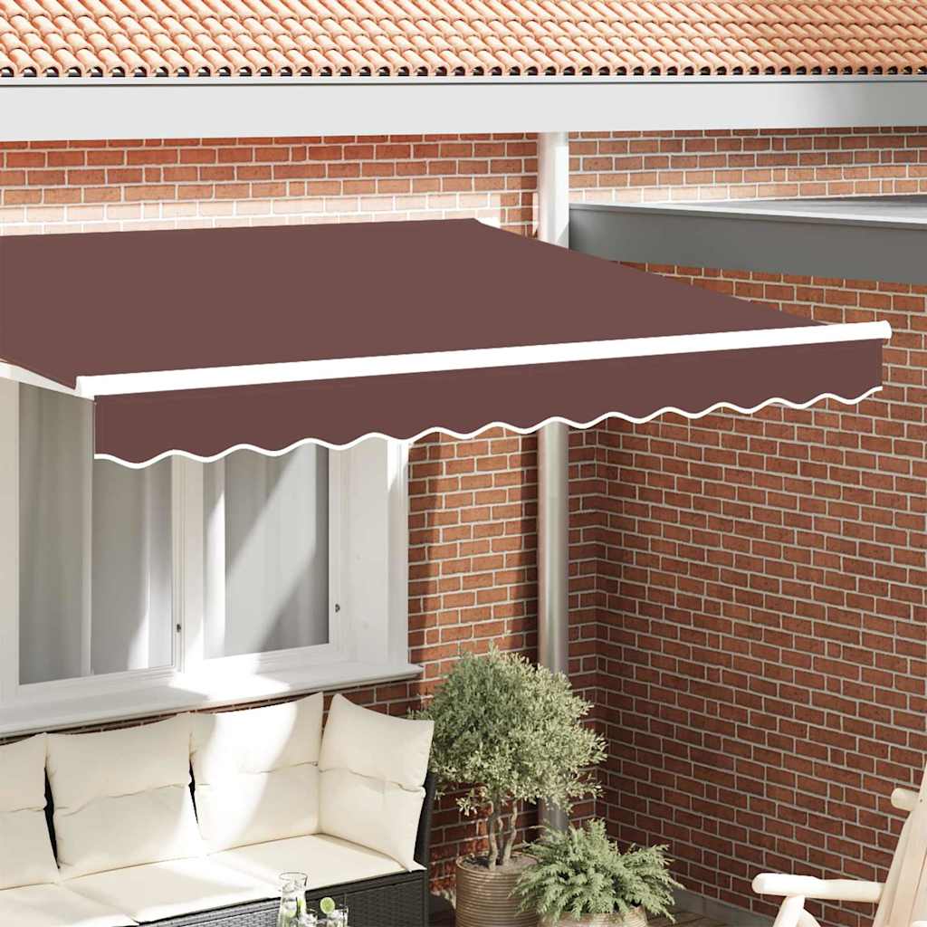 Markies Valance Bruin 230 x 20 cm Canvas – afbeelding 1