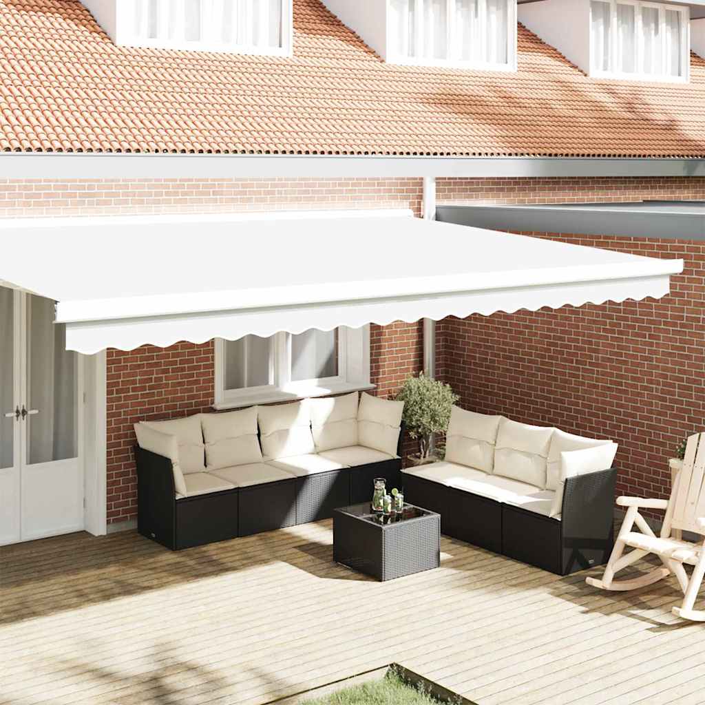 Markies Valance Wit 480 x 20 cm Canvas – afbeelding 1