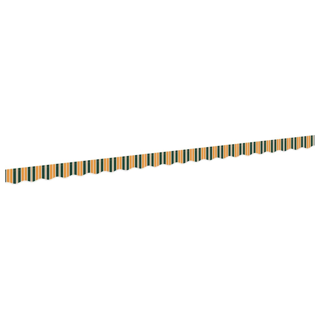 Vervangende markies volant Groen en geel 480 x 20 cm Polyester – afbeelding 2