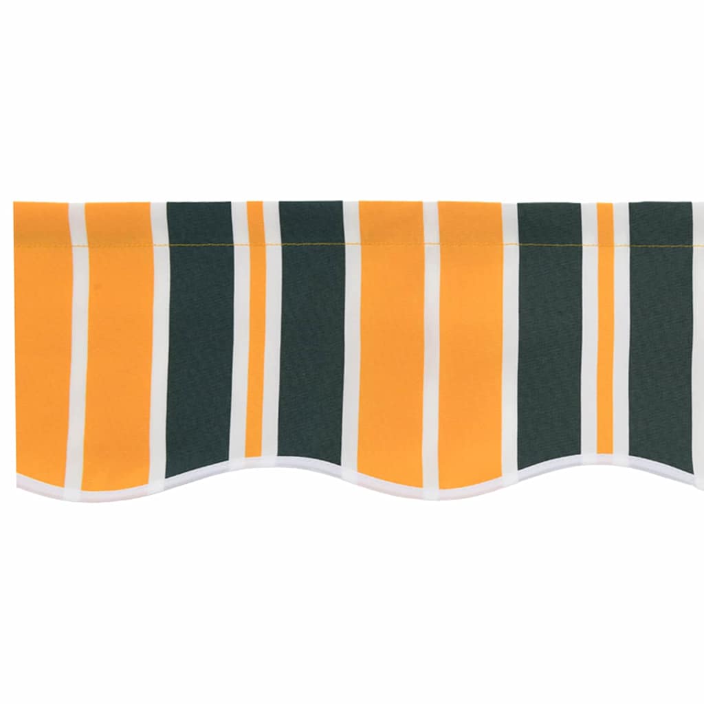 Vervangende markies volant Groen en geel 480 x 20 cm Polyester – afbeelding 5