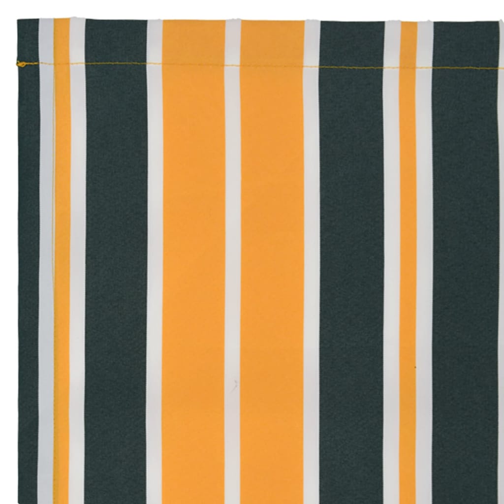 Vervangende markies volant Groen en geel 480 x 20 cm Polyester – afbeelding 6